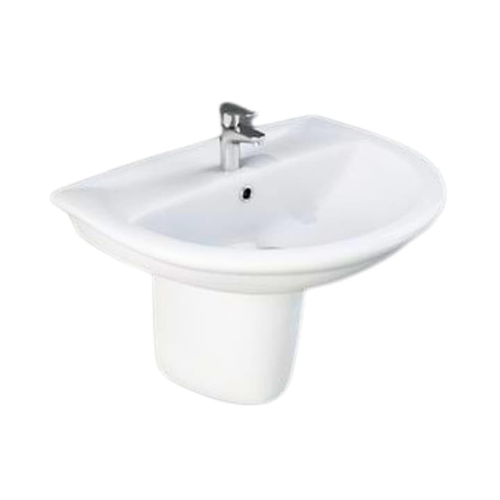 RAK KARLA BASIN 50CM 20"X16''HALF PEDESTAL