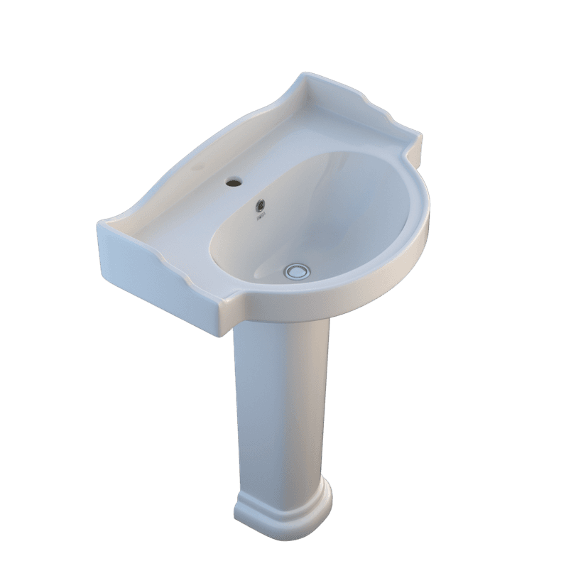 Viking 60cm Wash Basin Full Pedestal