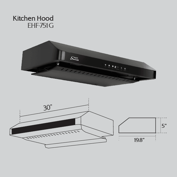 EH-F751G - Gazi Smiss Kitchen Hood
