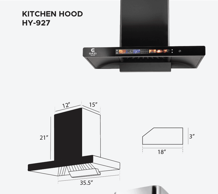 HY-927 - Gazi Smiss Kitchen Hood